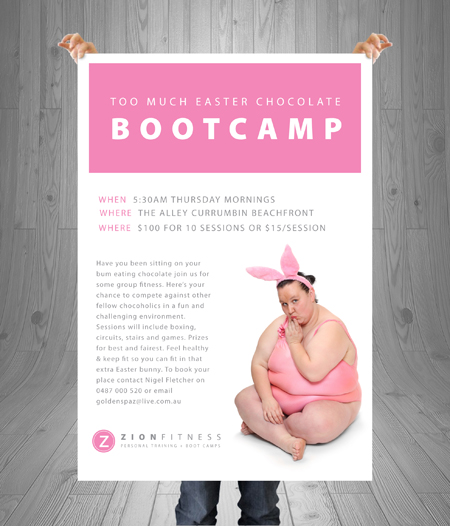 Gold Coast LOGO DESIGN - Zion Fitness Personal Training & Boot Camps - Gold Coast Logo, website and Letterhead and Stationary Design